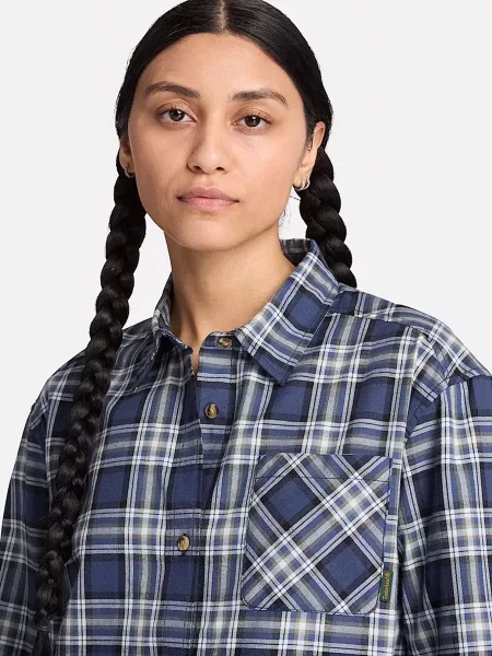 Клетчатая рубашка Timberland синяя