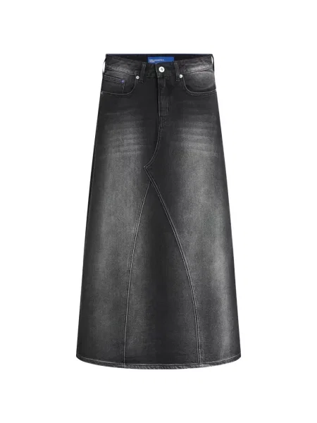 Fustă din denim Karl Lagerfeld Jeans negru