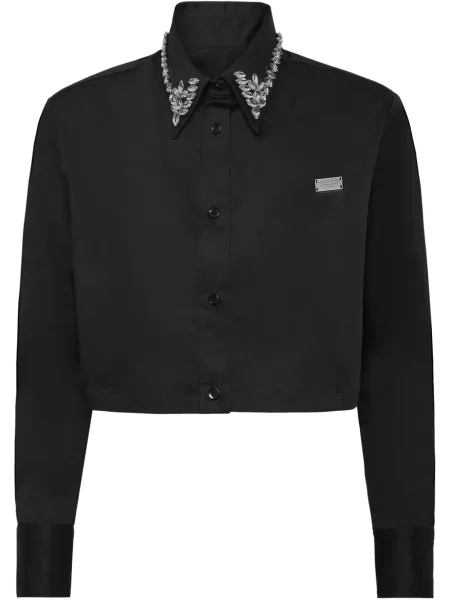 Cropp cămașă Philipp Plein negru