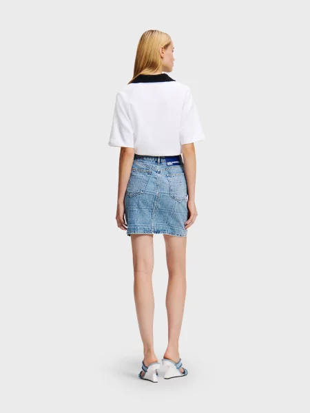 Джинсова спідниця Karl Lagerfeld Jeans синій