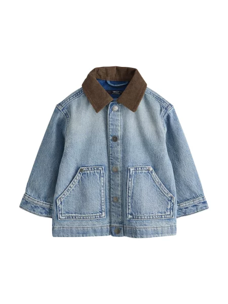 Next Geacă de primăvară-toamnă denim / maro închis albastru
