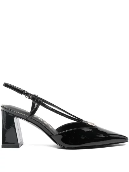 Pantofi cu toc Guess cu bretele negru