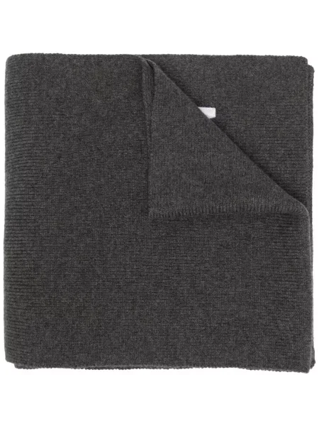 Fular Dsquared2 cu broderie tricotate gri