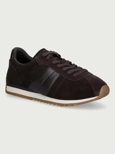 Michael Kors Rhodes Stripe Trainer sneakers pentru bărbați din piele întoarsă maro