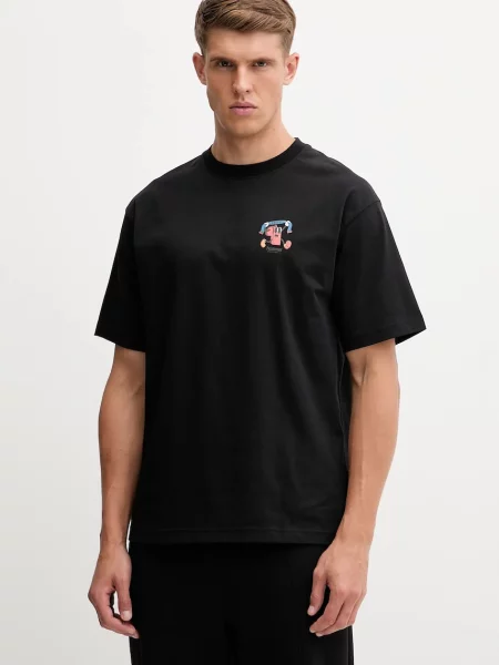 Hummel t-shirt z nadrukiem czarny