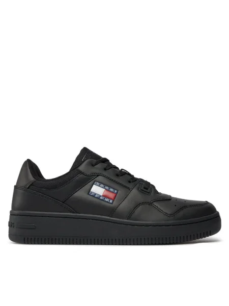 Tommy Jeans Сникърси Tjm Retro Basket Ess черен