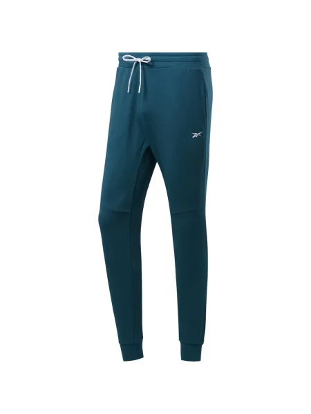 Pantaloni Reebok alergare cu autograf albastru
