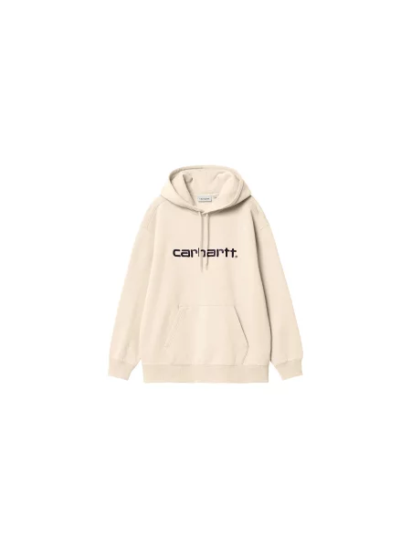 Carhartt WIP W Hooded Carhartt Sweatshirt Kobiety Bluzy i bluzy z kapturem Carhartt WIP Krem Size: S