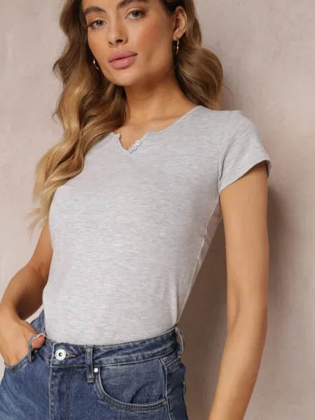 Tricou deschis Petomeine gri