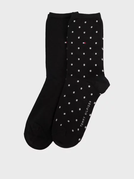 Шкарпетки Tommy Hilfiger в горошок чорні