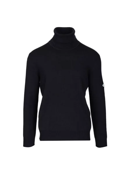 Sweter z golfem Bottega Veneta wełniany niebieski