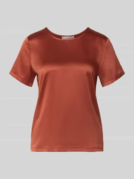 Bluzka o kroju regular fit z satyny Christian Berg Woman Selection