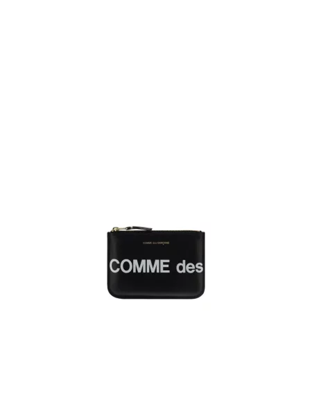 Torba Comme Des Garcons skórzana z logo czarna