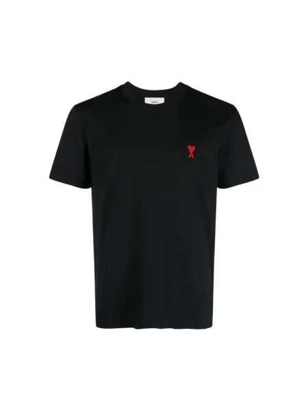 Koszulka Ami Paris casual z logo czarna