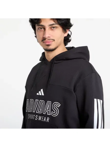 Mikina adidas M Tiro Fl Hdy Black/ White S bílá