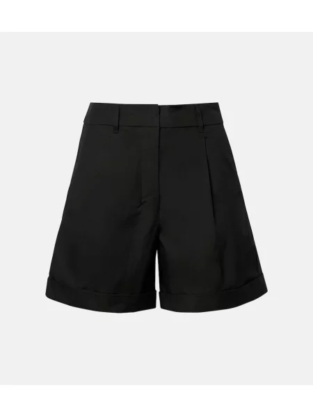 Pantaloni scurți 's Max Mara din poplin verde