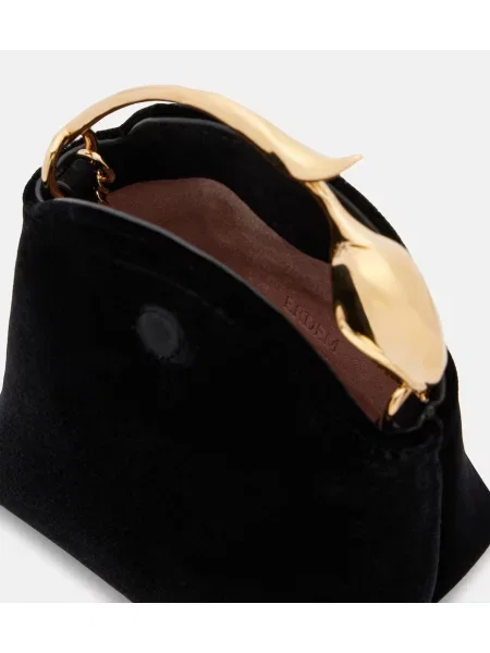 Top Erdem de catifea negru