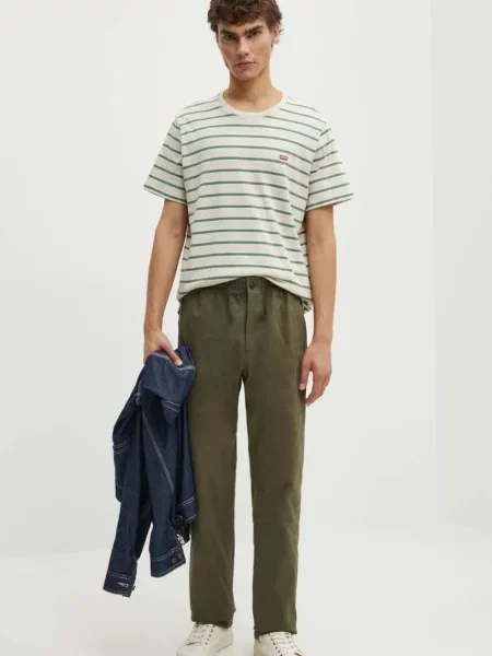 Levi's majica za muškarce od pamuka SS ORIGINAL HM TEE bež