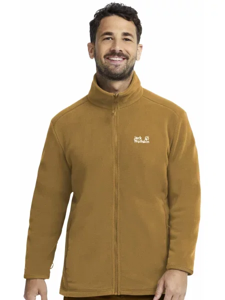 Флісова кофта Jack Wolfskin світло-коричневий коричневий