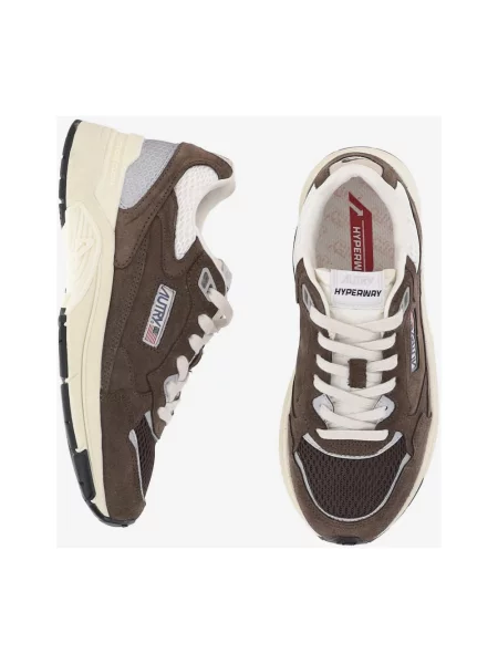 Sneakersy Autry brązowe