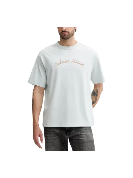 Koszulka Calvin Klein Jeans niebieska