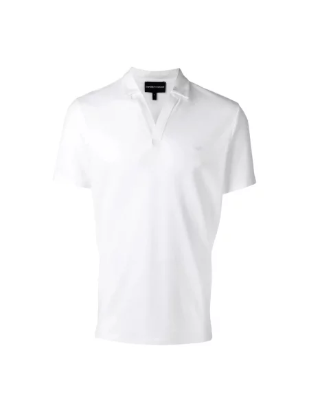 Koszulka polo Emporio Armani biała