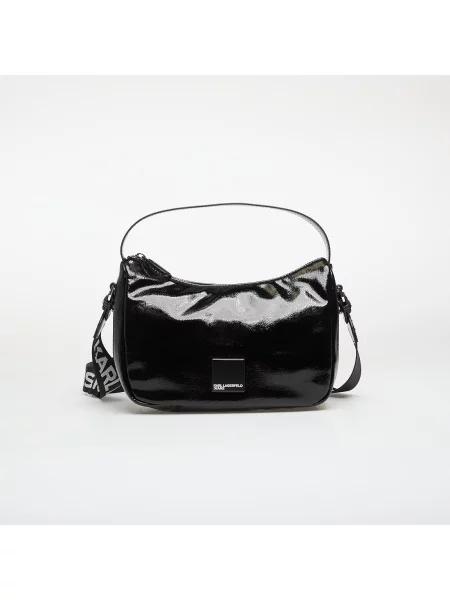 Torebka hobo Karl Lagerfeld Jeans z autografem czarna