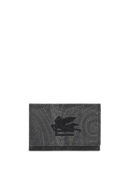 Portofel Etro cu model paisley negru