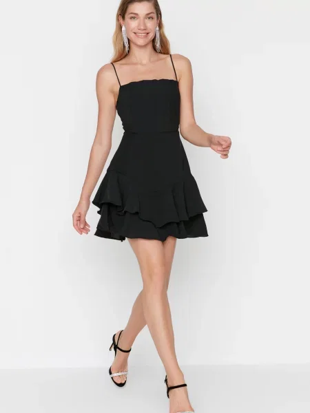 Sukienka koktajlowa Trendyol czarna