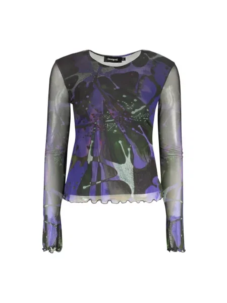 Top Desigual niebieski