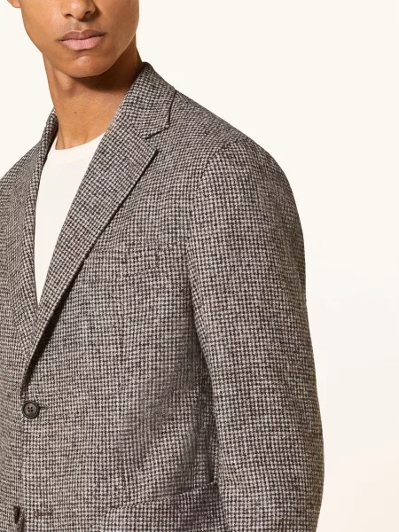 Eleventy Sako Extra Slim Fit světle tmavě červená šedá