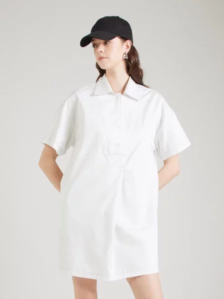 Calvin Klein Jeans Rochie tip bluză alb