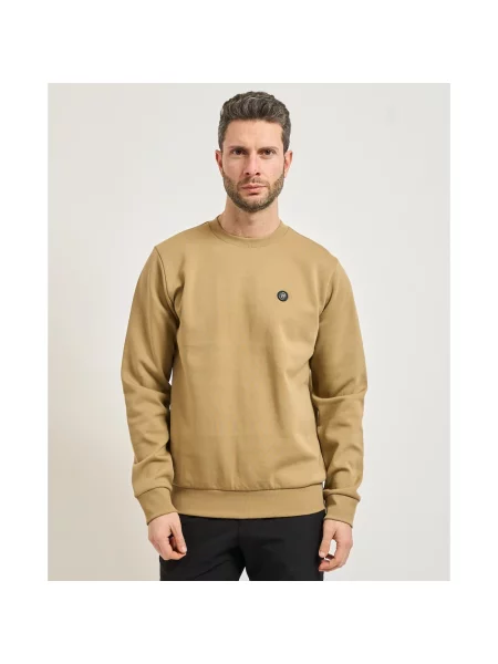 BOSS bluza gładka beżowy