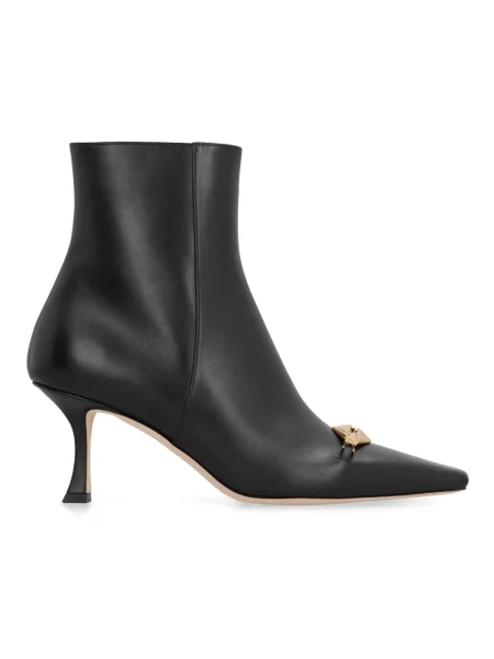 Buty do kostki Jimmy Choo skórzane czarne