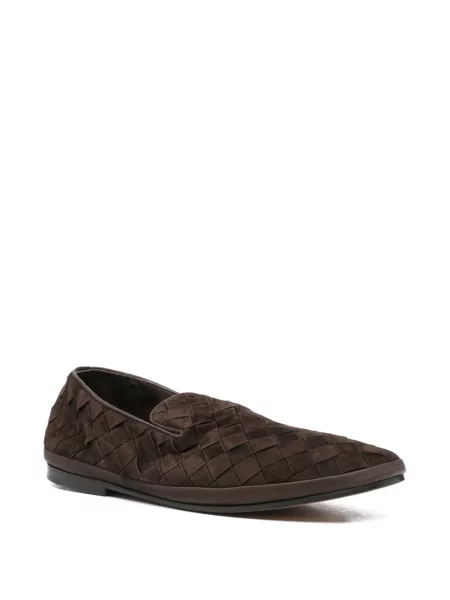 Semišové loafers Henderson Baracco hnědé