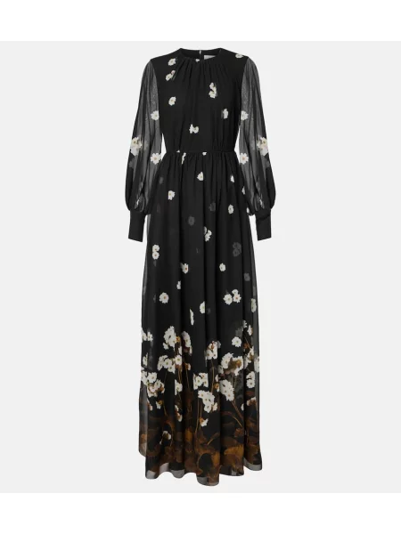 Rochie Erdem de mătase negru