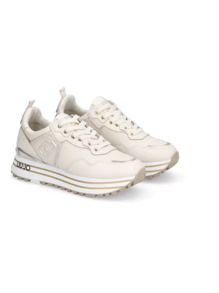 Sneakersy Liu Jo skórzane beżowe
