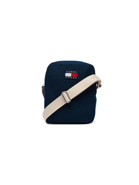Tommy Jeans Torbica za okrog pasu Tjm Bold Varsity Reporter Mornarsko modra