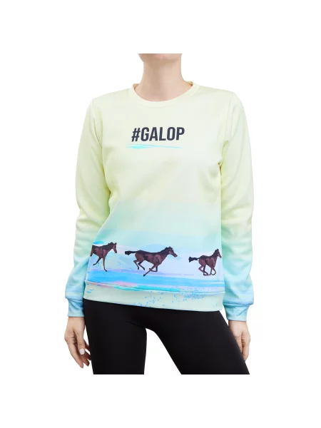 Bluza jeździecka GALOP WEAR konie w galopie #Galop niebieska