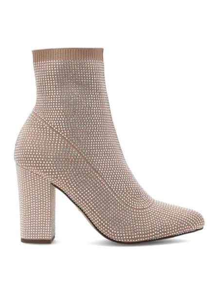 Botki Nine West beżowe