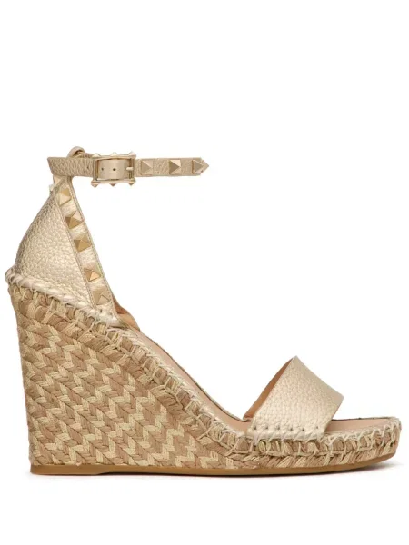 Espadrile Valentino Garavani cu pană auriu