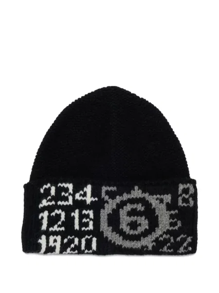 Czapka dziecięca Mm6 Maison Margiela czarna