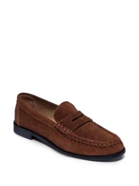 Pantofi loafer Bernardo din piele de căprioară maro