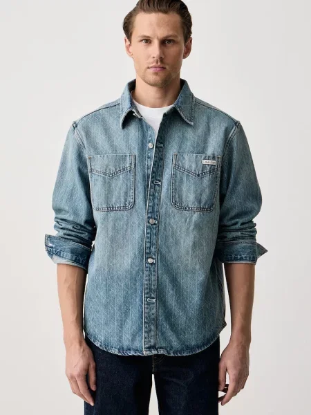 Calvin Klein Jeans koszula damska jeansowa niebieska