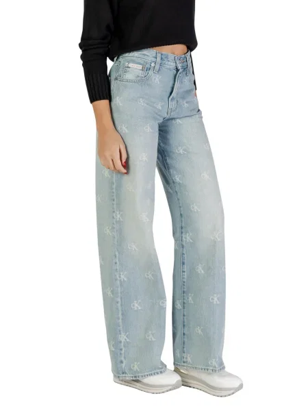 Дънки Calvin Klein Jeans синьо черно