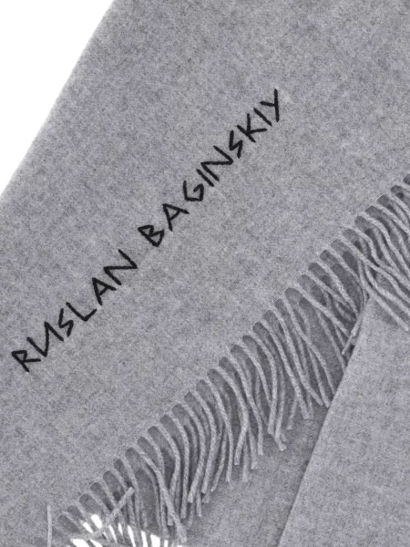 Κασκόλ Ruslan Baginskiy με κρόσσια γκρι