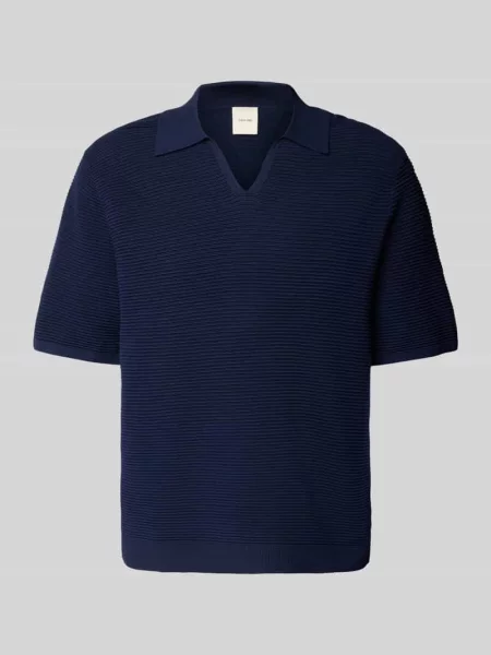 Koszulka polo o kroju regular fit z dekoltem w serek Ck Calvin Klein