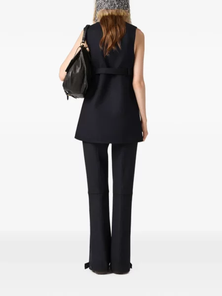 Ceruit rochie Miu Miu de lână negru