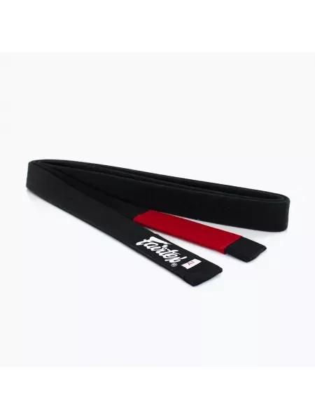 Pas do brazylijskiego jiu-jitsu Fairtex Cotton black czarny