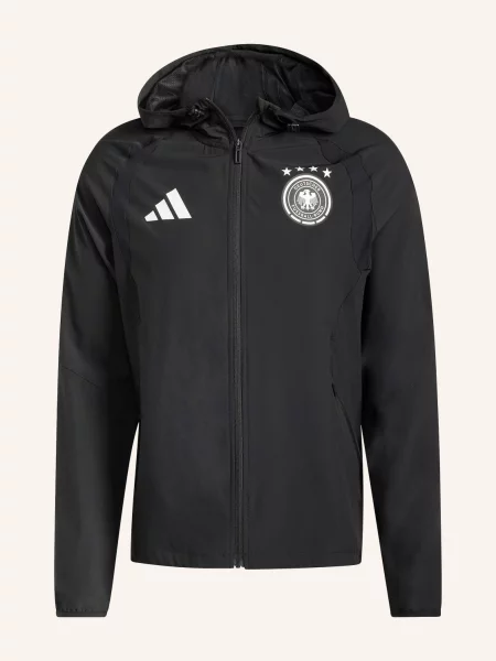 Adidas Funkční Bunda Německo Tiro Travel černá